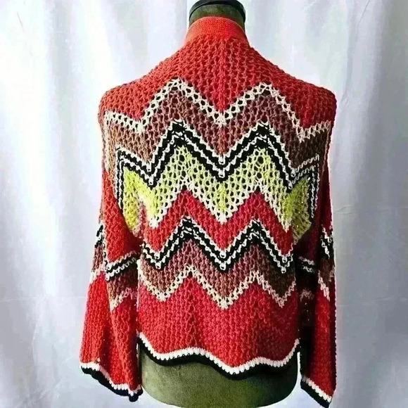 ✨Like New✨ Express Lightweight Knit Cardigan Sweater, Multicolor, Size S/M - Picture 3 of 6